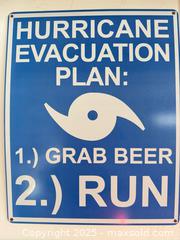 MaxSold Auction: Lot of Decorative Tin/Metal Signs - Assorted Graphics B - Brampton (Ontario, Canada) Estate Sale Online Auction - Upper Highlands Drive