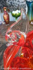 MaxSold Auction: Mid-Century Murano-Style Orange Blown Art Glass Bowl, 13" W B - Brampton (Ontario, Canada) Estate Sale Online Auction - Upper Highlands Drive