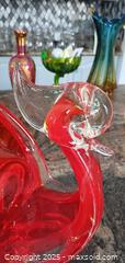 MaxSold Auction: Mid-Century Red and Clear Blown Glass Swan Figurine B - Brampton (Ontario, Canada) Estate Sale Online Auction - Upper Highlands Drive