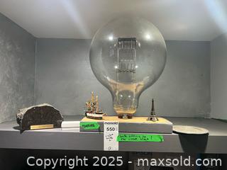 MaxSold Auction: Mixed Decorative Lot: Glass Bulb Lamp, Ship, Eiffel Tower B - Brampton (Ontario, Canada) Estate Sale Online Auction - Upper Highlands Drive