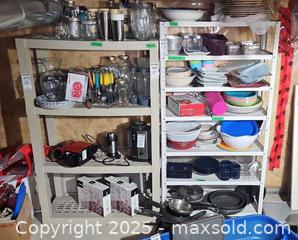 MaxSold Auction: Mixed Kitchenware Lot — Dishes, Cookware, Glassware, Utensils B - Brampton (Ontario, Canada) Estate Sale Online Auction - Upper Highlands Drive