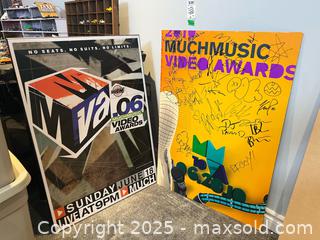 MaxSold Auction: MuchMusic Video Awards (MMVAs) Promotional Posters Lot of 2 (06.20.10) B - Brampton (Ontario, Canada) Estate Sale Online Auction - Upper Highlands Drive