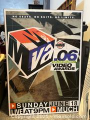MaxSold Auction: MuchMusic Video Awards (MMVAs) Promotional Posters Lot of 2 (06.20.10) B - Brampton (Ontario, Canada) Estate Sale Online Auction - Upper Highlands Drive