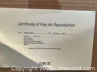 MaxSold Auction: Set of 4 Framed Landscape Art Prints by Harris & Carmichael A - Brampton (Ontario, Canada) Estate Sale Online Auction - Upper Highlands Drive