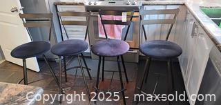 MaxSold Auction: Set of 4 Metal Bar / Counter Stools C - Brampton (Ontario, Canada) Estate Sale Online Auction - Upper Highlands Drive