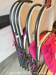 MaxSold Auction: Set of 5+ Folding Chairs, Metal Frame with Molded Plastic Seats B - Brampton (Ontario, Canada) Estate Sale Online Auction - Upper Highlands Drive
