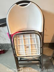 MaxSold Auction: Set of 5+ Folding Chairs, Metal Frame with Molded Plastic Seats B - Brampton (Ontario, Canada) Estate Sale Online Auction - Upper Highlands Drive