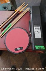 MaxSold Auction: Student Concert Flute with Case, Drum Practice Pad & Drum Sticks B - Brampton (Ontario, Canada) Estate Sale Online Auction - Upper Highlands Drive