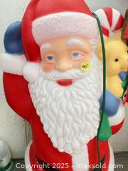 MaxSold Auction: Vintage-Style Blow-Mold Santa, Snowman & Wood 'Christmas' Sign B - Brampton (Ontario, Canada) Estate Sale Online Auction - Upper Highlands Drive