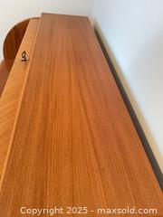 MaxSold Auction: MCM Teak Veneer Roll Top Desk - Burlington (Ontario, Canada) PARTNER MANAGED Downsizing Online Auction - New Street