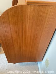 MaxSold Auction: MCM Teak Veneer Roll Top Desk - Burlington (Ontario, Canada) PARTNER MANAGED Downsizing Online Auction - New Street