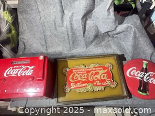 MaxSold Auction: Coca Cola Retro collectables  - Halton Hills (Ontario, Canada) SELLER MANAGED Downsizing Online Auction - Barber Drive