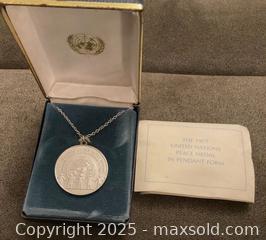 MaxSold Auction: Sterling Silver Peace Medal Franklin Mint  - Ottawa (Ontario, Canada) SELLER MANAGED Downsizing Online Auction - Sunnyside Avenue