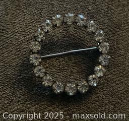MaxSold Auction: Vintage Anthony Sterling Rhinestone Brooch - Ottawa (Ontario, Canada) SELLER MANAGED Downsizing Online Auction - Sunnyside Avenue