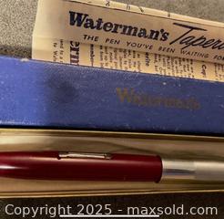 MaxSold Auction: Vintage Waterman’s Taperite Fountain Pen with 14 kt Nib, Box and Insert  - Ottawa (Ontario, Canada) SELLER MANAGED Downsizing Online Auction - Sunnyside Avenue
