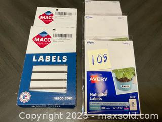 MaxSold Auction: New Labels  - Forks Township (Pennsylvania, USA) SELLER MANAGED Downsizing Online Auction - Ben Jon Road