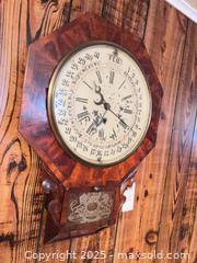 MaxSold Auction: Antique Octagon-Top Wall Calendar Clock A - Clarington (Ontario, Canada) Moving Online Auction - Trulls Road