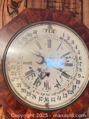 MaxSold Auction: Antique Octagon-Top Wall Calendar Clock A - Clarington (Ontario, Canada) Moving Online Auction - Trulls Road