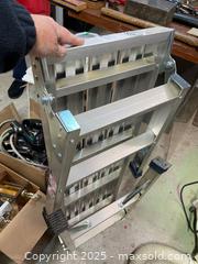 MaxSold Auction: Folding Aluminum Work Platform Ladder A - Clarington (Ontario, Canada) Moving Online Auction - Trulls Road