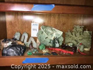 MaxSold Auction: Carved jade and natural stone figurines and plaques - Cupertino (California, USA) PARTNER MANAGED Estate Sale Online Auction - Maria Rosa Way