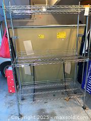 MaxSold Auction: Chrome Rolling Rack on Wheels - Cupertino (California, USA) PARTNER MANAGED Estate Sale Online Auction - Maria Rosa Way