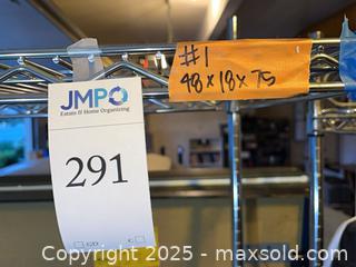 MaxSold Auction: Chrome Rolling Rack on Wheels - Cupertino (California, USA) PARTNER MANAGED Estate Sale Online Auction - Maria Rosa Way