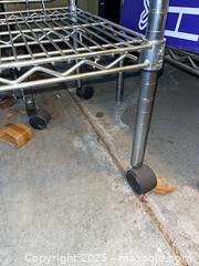 MaxSold Auction: Chrome Rolling Rack on Wheels - Cupertino (California, USA) PARTNER MANAGED Estate Sale Online Auction - Maria Rosa Way