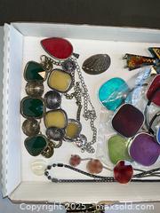 MaxSold Auction: Costume Jewelry #4 with Handmade Glass Pendants - Cupertino (California, USA) PARTNER MANAGED Estate Sale Online Auction - Maria Rosa Way