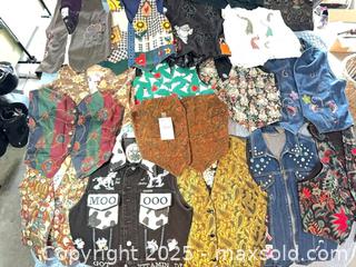 MaxSold Auction: Customized Vests - Cupertino (California, USA) PARTNER MANAGED Estate Sale Online Auction - Maria Rosa Way