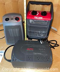 MaxSold Auction: Lot of Small Space Heaters and UPS  - Cupertino (California, USA) PARTNER MANAGED Estate Sale Online Auction - Maria Rosa Way