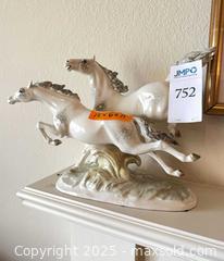 MaxSold Auction: Porcelain Horses on Molded Base - Cupertino (California, USA) PARTNER MANAGED Estate Sale Online Auction - Maria Rosa Way
