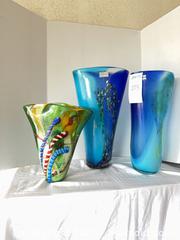 MaxSold Auction: Trio Art Glass Vases - Cupertino (California, USA) PARTNER MANAGED Estate Sale Online Auction - Maria Rosa Way