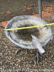 MaxSold Auction: Two-Tier Outdoor Birdbath with Decorative Birds - Cupertino (California, USA) PARTNER MANAGED Estate Sale Online Auction - Maria Rosa Way