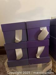 MaxSold Auction: 23 Purple Gift Boxes, 3 Rectangular Boxes,2 Small Gift Boxes - Point Edward (Ontario, Canada) PARTNER MANAGED Estate Sale Online Auction -  Michigan Avenue
