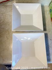 MaxSold Auction: 2 White Square Bowls - Point Edward (Ontario, Canada) PARTNER MANAGED Estate Sale Online Auction -  Michigan Avenue