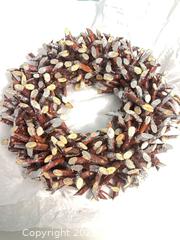 MaxSold Auction: 3 @ 13" Wreath, Rustic Twig & Silvered  - Point Edward (Ontario, Canada) PARTNER MANAGED Estate Sale Online Auction -  Michigan Avenue