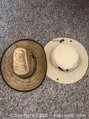 MaxSold Auction: Ball Caps, Knit Toques, Straw Cowboy Hat, Bucket Hat, Vintage red and white Esso Chemical - Point Edward (Ontario, Canada) PARTNER MANAGED Estate Sale Online Auction -  Michigan Avenue