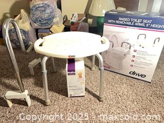 MaxSold Auction: Bathtub Safety Rail, Raised Toilet Seat, Shower Seat, Male Urinal  - Point Edward (Ontario, Canada) PARTNER MANAGED Estate Sale Online Auction -  Michigan Avenue