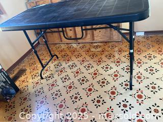 MaxSold Auction: Black 4 Ft Plastic Table - Point Edward (Ontario, Canada) SELLER MANAGED Estate Sale Online Auction -  Michigan Avenue