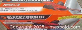 MaxSold Auction: Black & Decker 1/2" Precision Belt Sander Electric, Unopened  - Point Edward (Ontario, Canada) SELLER MANAGED Estate Sale Online Auction -  Michigan Avenue