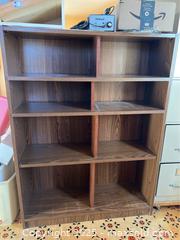 MaxSold Auction: Brown Wood Grain Finish Bookcase - Point Edward (Ontario, Canada) PARTNER MANAGED Estate Sale Online Auction -  Michigan Avenue