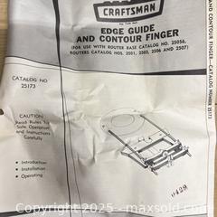 MaxSold Auction: Craftsman Router Edge Guide & Contour Finger - Point Edward (Ontario, Canada) PARTNER MANAGED Estate Sale Online Auction -  Michigan Avenue
