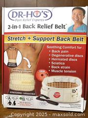 MaxSold Auction: DR-HO'S 2-in-1 Back Relief Belt - Point Edward (Ontario, Canada) SELLER MANAGED Estate Sale Online Auction -  Michigan Avenue