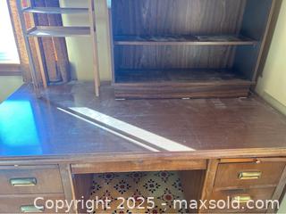 MaxSold Auction: Mid Century Modern Walnut Tanker Desk. - Point Edward (Ontario, Canada) PARTNER MANAGED Estate Sale Online Auction -  Michigan Avenue