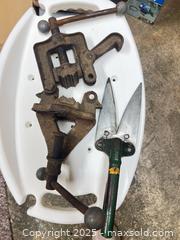 MaxSold Auction: Pipe Wrenches, Hammers, Bessy Angle Clamp, Tubing Cutters, Vintage Portable Pipe Vice, Etc - Point Edward (Ontario, Canada) PARTNER MANAGED Estate Sale Online Auction -  Michigan Avenue