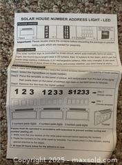 MaxSold Auction: Solar House Number Address Light - Point Edward (Ontario, Canada) PARTNER MANAGED Estate Sale Online Auction -  Michigan Avenue