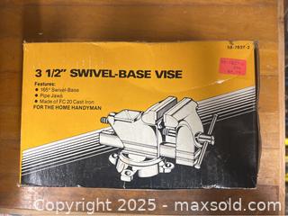 MaxSold Auction: Swivel Base Vice 3 1/2" - Point Edward (Ontario, Canada) SELLER MANAGED Estate Sale Online Auction -  Michigan Avenue