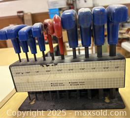 MaxSold Auction: T Handled Hex Key Set - Point Edward (Ontario, Canada) PARTNER MANAGED Estate Sale Online Auction -  Michigan Avenue