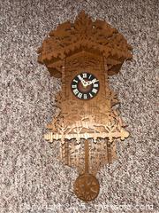 MaxSold Auction: Traditional Scrollsaw Cuckoo Clock - Point Edward (Ontario, Canada) SELLER MANAGED Estate Sale Online Auction -  Michigan Avenue