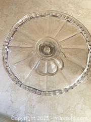 MaxSold Auction: Vintage Pressed Glass Cake Stand, 12, Duralex Vintage French Small Dinner Plates  - Point Edward (Ontario, Canada) PARTNER MANAGED Estate Sale Online Auction -  Michigan Avenue
